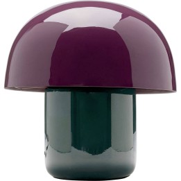 Paddenstoel lamp in paars en groen staal - Mushroom Duo - Kare Design