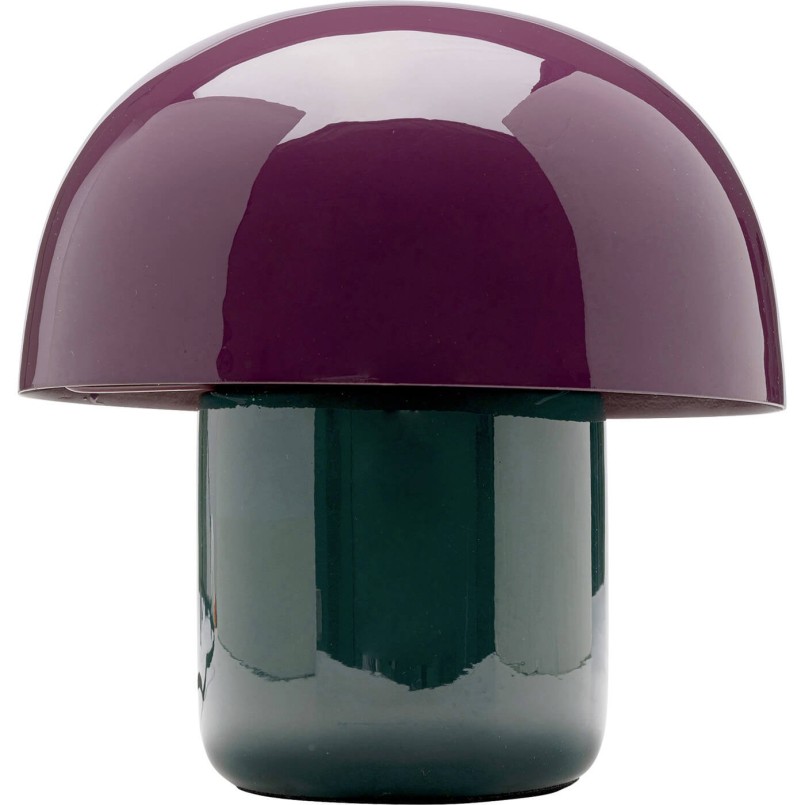 Mushroom lamp in purple and green steel - Mushroom Duo - Kare Design