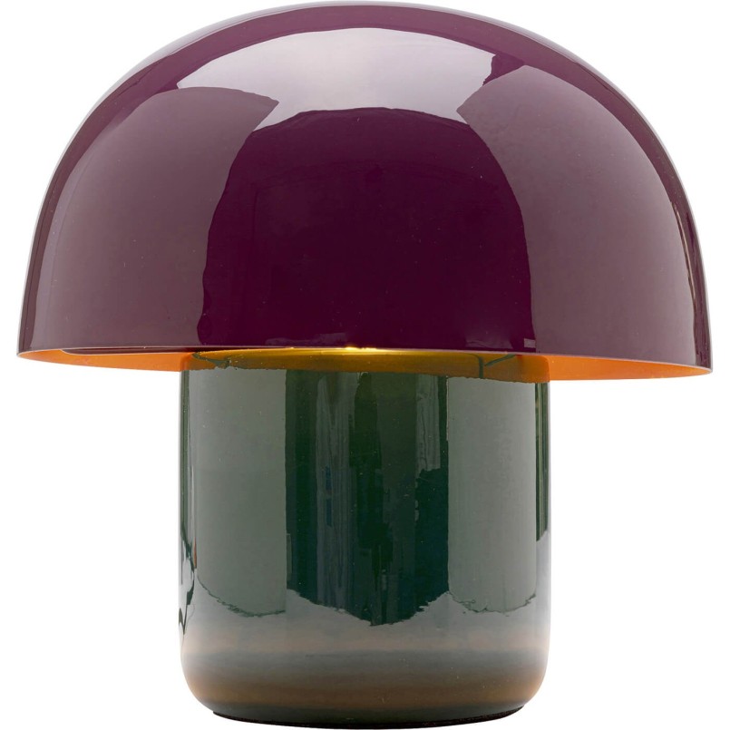 Mushroom lamp in purple and green steel - Mushroom Duo - Kare Design