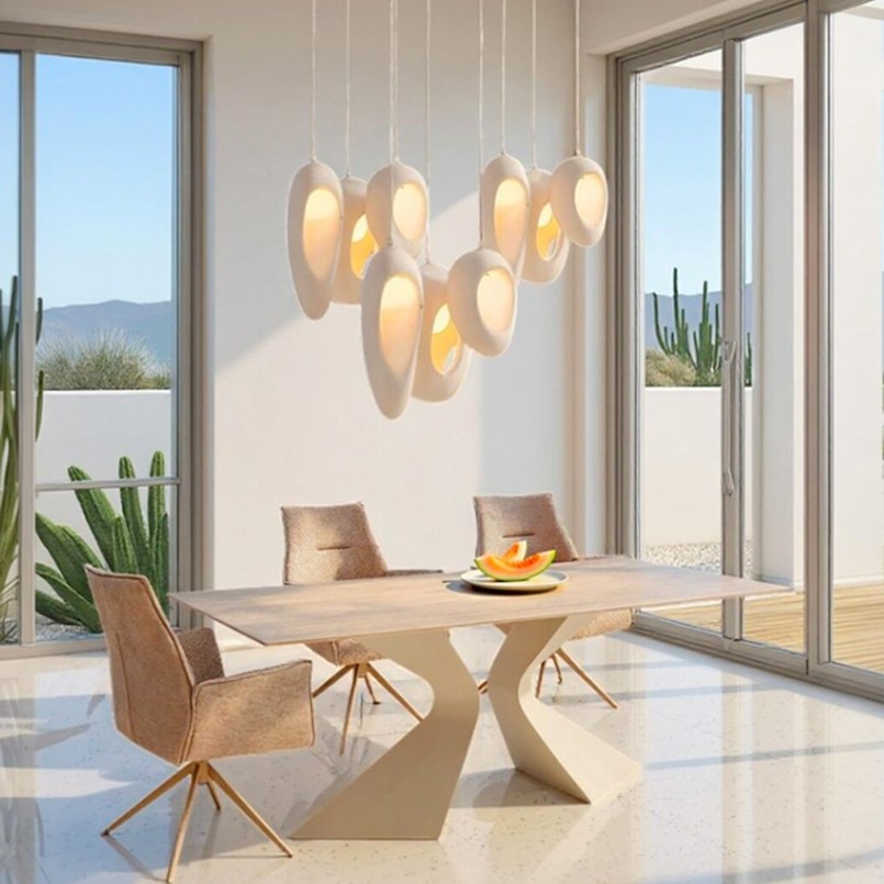 Eettafel Gloria Travertino 200x100cm macchiato Kare Design