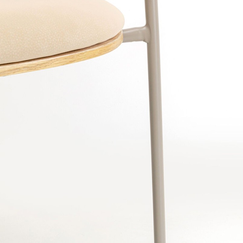 Chair with armrests Cindy oak Kare Design