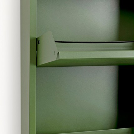 Schoenenkast Caruso olijf 5 laden Kare Design