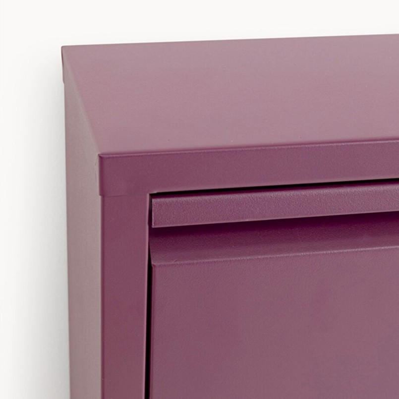 Schoenenkast Caruso paars 3 laden Kare Design