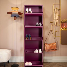 Schoenenkast Caruso paars 5 laden Kare Design
