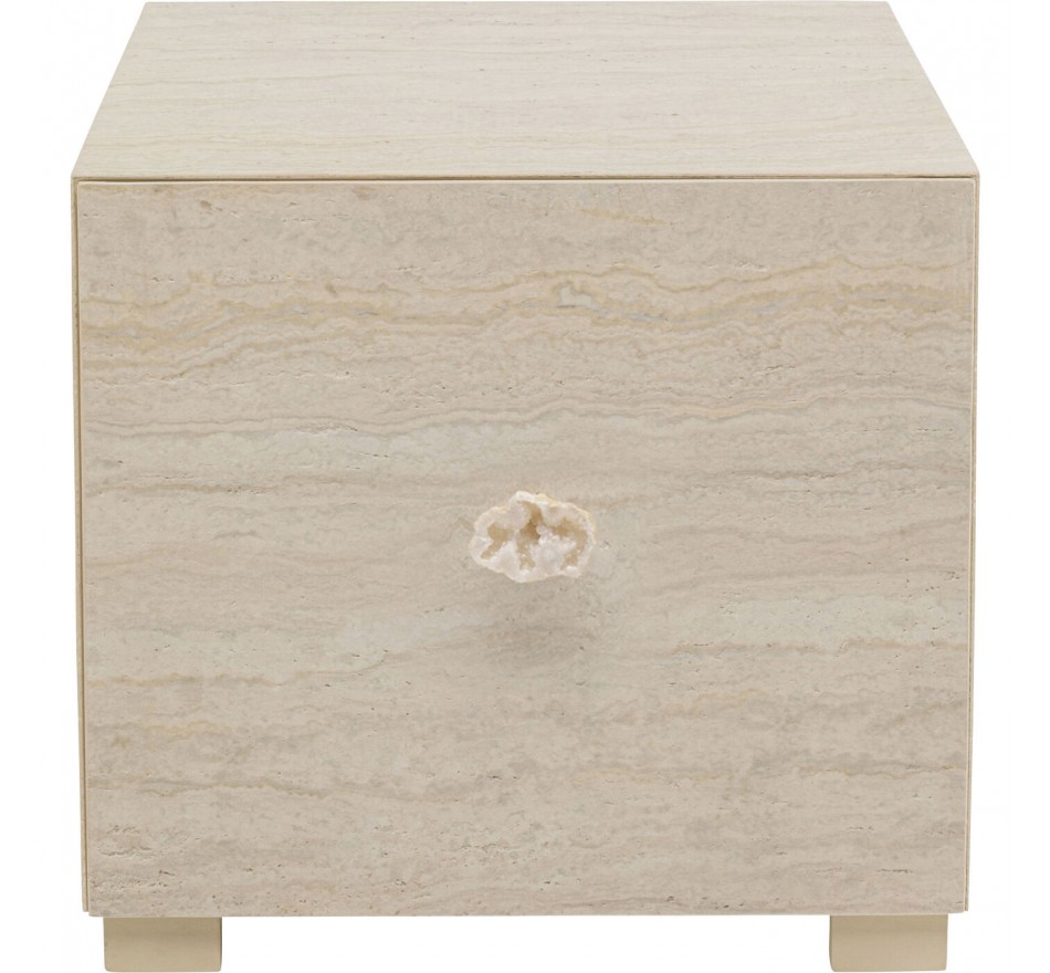 Nightstand Travertino 1 drawer Kare Design