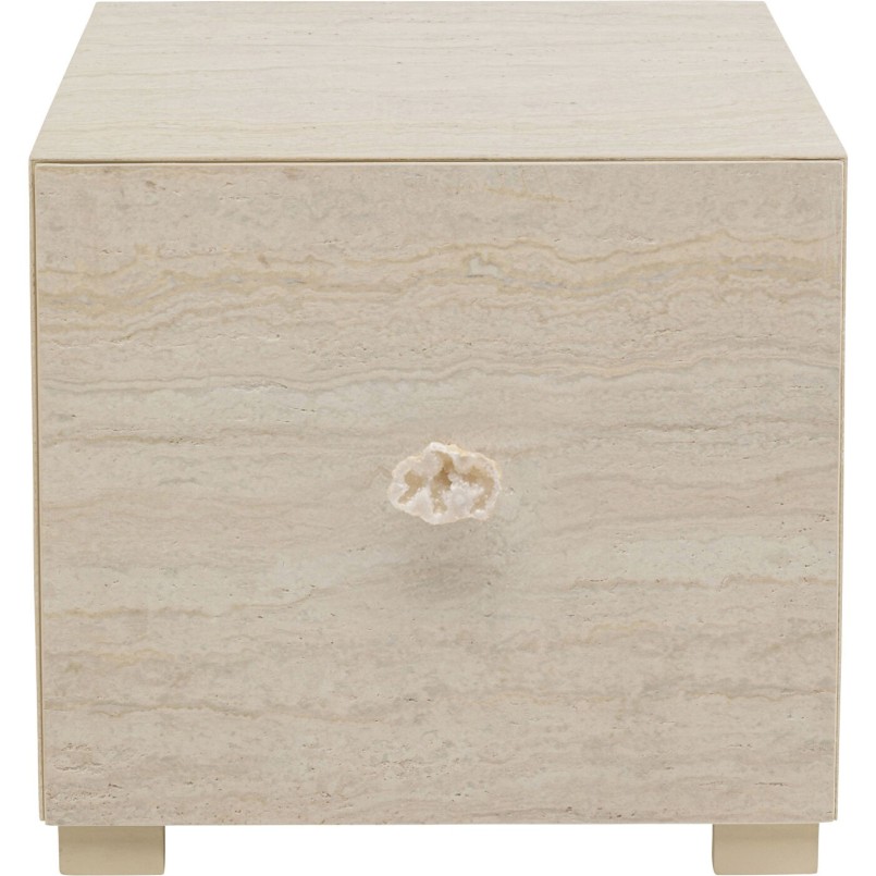 Nightstand Travertino 1 drawer Kare Design