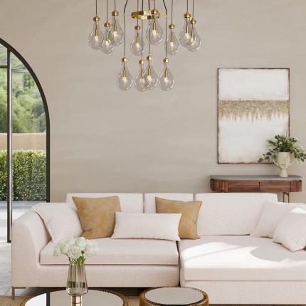 Vase Noble Ring Brown 40cm Kare Design