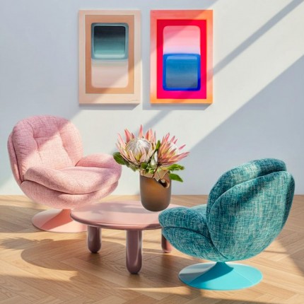 Schilderij Tendency 55x75cm roze Kare Design