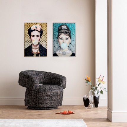 Framed Picture artist chewing-gum 40x50cm Kare Design