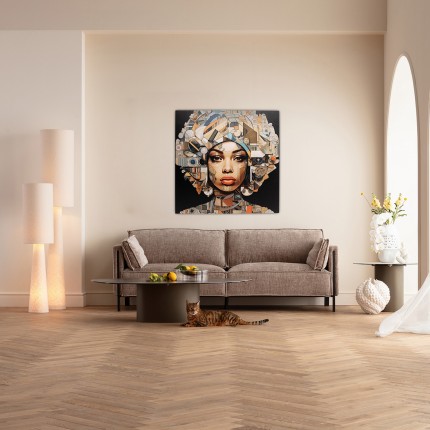 Wandfoto vrouw Art Geo 80x80cm Kare Design