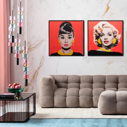 Schilderij Diva 60x60cm blond Kare Design