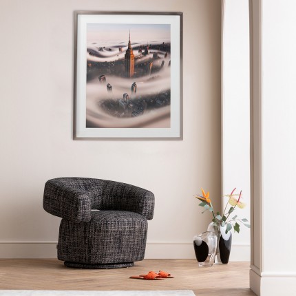 Ingelijste foto New York storm 90x100cm Kare Design