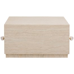 Salontafel met lades Travertino 80x60cm Kare Design