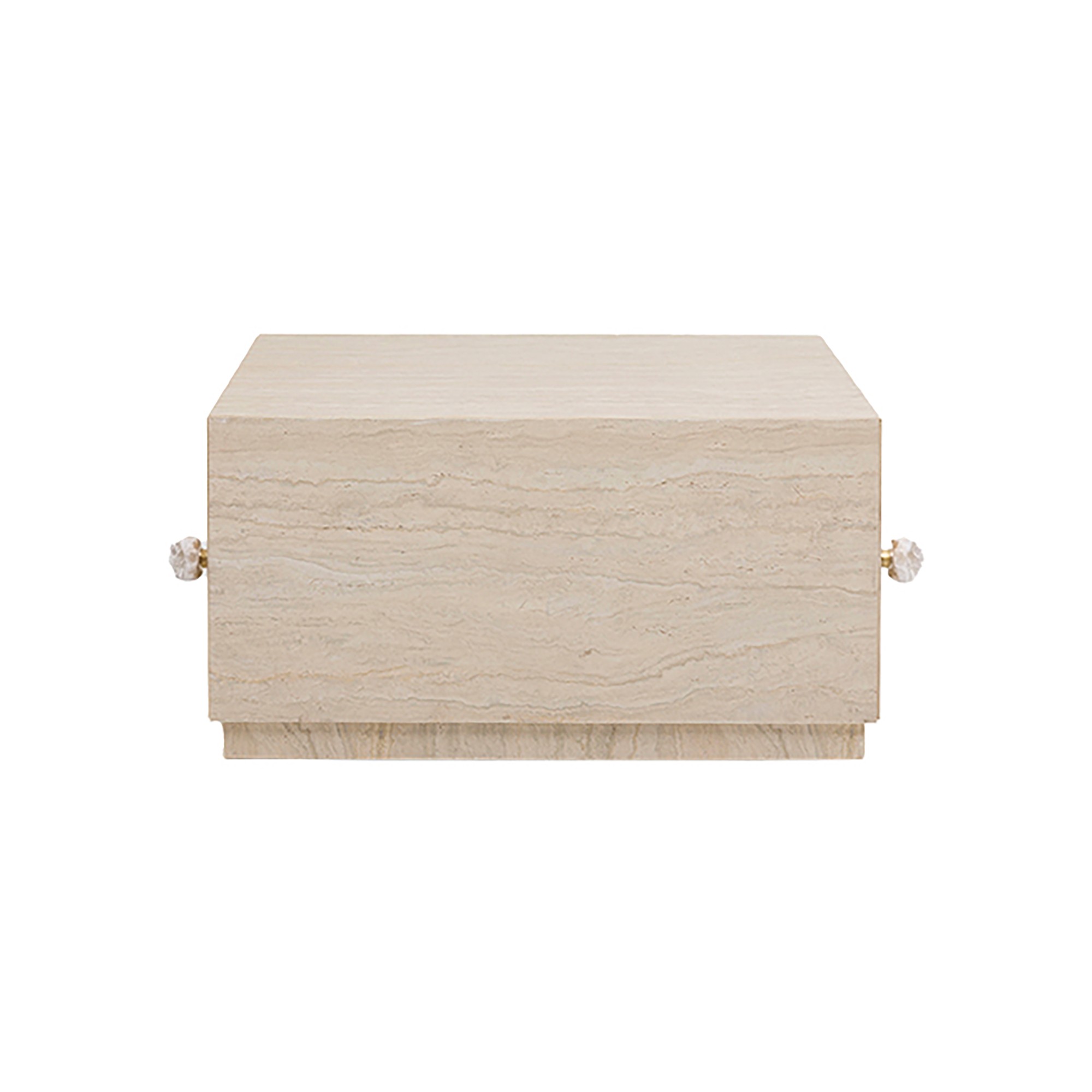 Salontafel met lades Travertino 80x60cm Kare Design