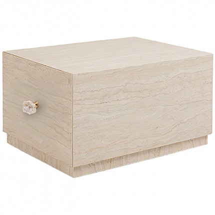 Coffee Table with drawers Travertino 80x60cm Kare Design