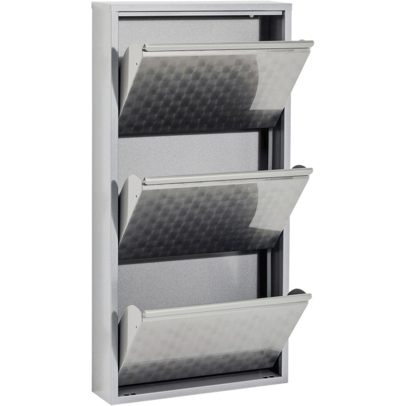 Schoenenkast Caruso grijs 3 laden Kare Design