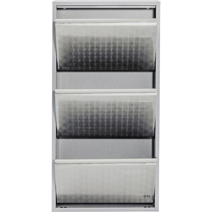 Schoenenkast Caruso grijs 3 laden Kare Design