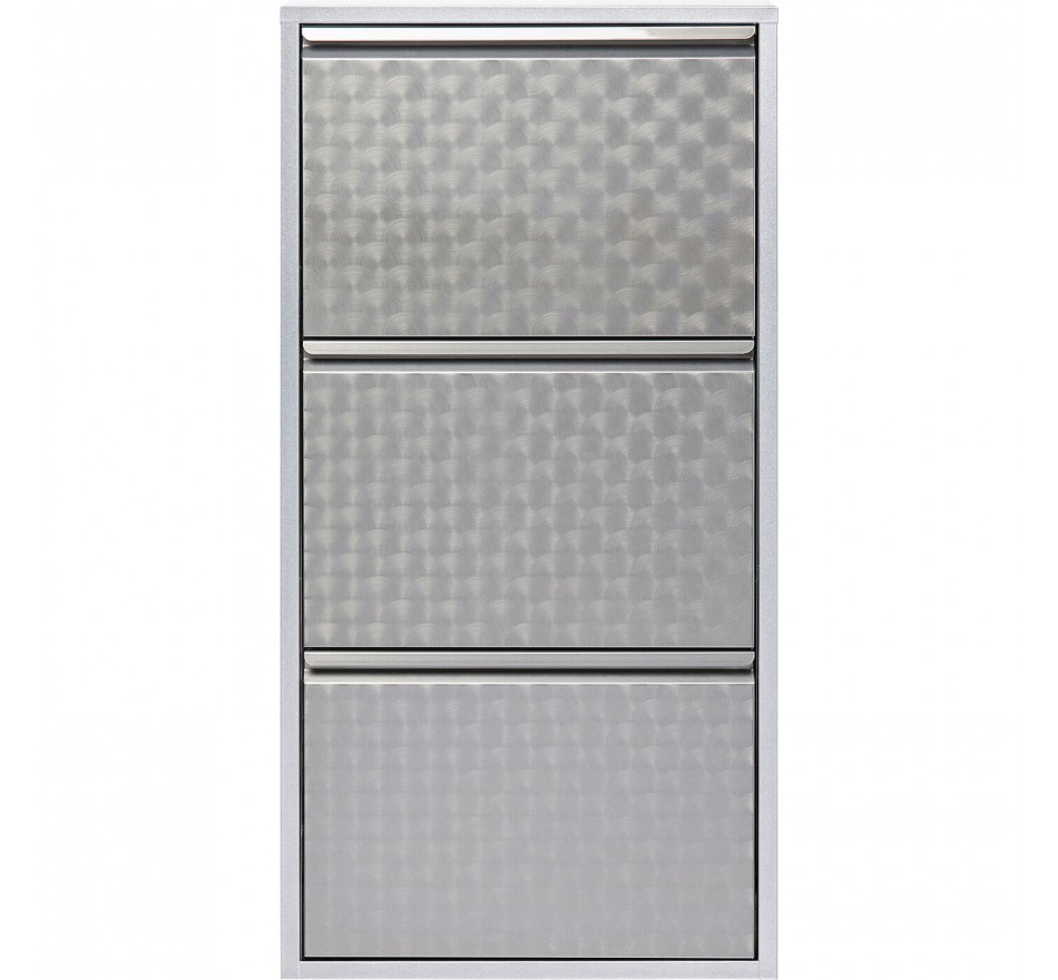 Schoenenkast Caruso grijs 3 laden Kare Design