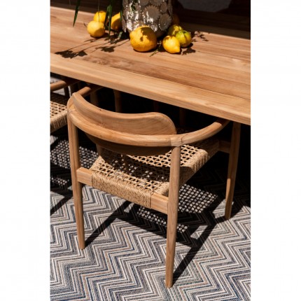 Tuinmeubilair Bella tafel 180x90cm en 4 stoelen Kare Design