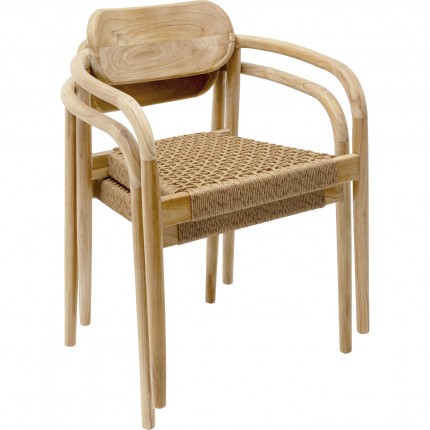 Tuinmeubilair Bella tafel 180x90cm en 4 stoelen Kare Design