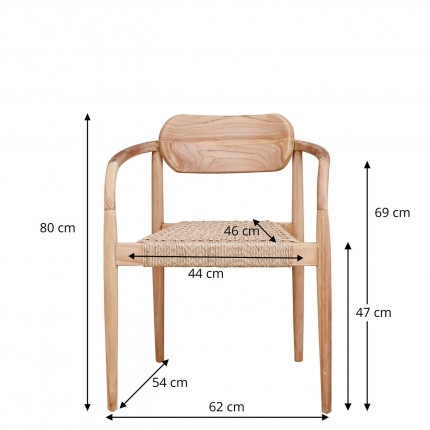 Tuinmeubilair Bella tafel 200x10cm en 6 stoelen Kare Design