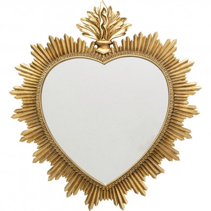 Spiegel hart goud 54x49cm Kare Design