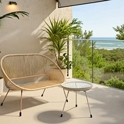 Outdoor Bench Acapulco Mono beige Kare Design