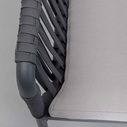 Outdoor Chair with armrests Santanyi grey Kare Design