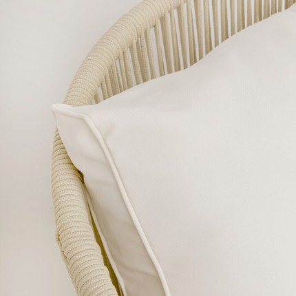 Outdoor Armchair Elba cream Kare Design