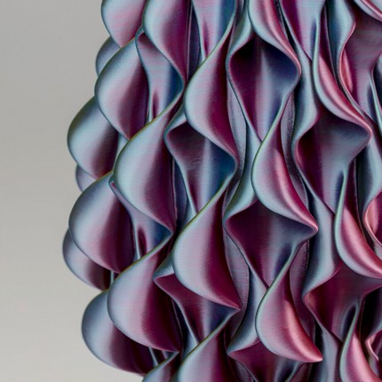 Table Lamp Swirl Sunrise gold Kare Design