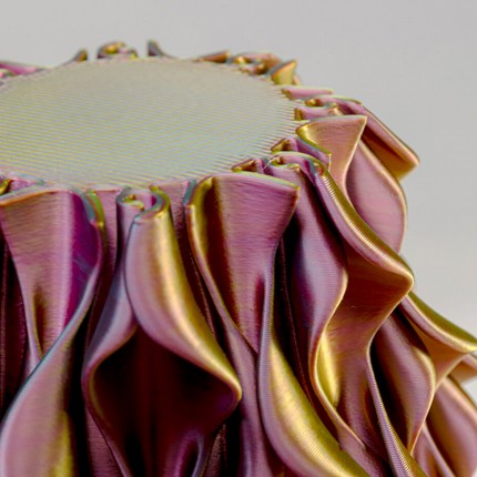 Table Lamp Swirl Sunrise gold Kare Design