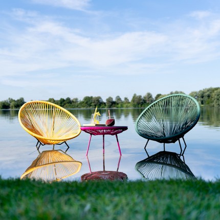 Tuinfauteuil Acapulco geel Kare Design