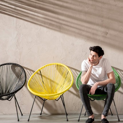 Tuinfauteuil Acapulco Mono zwart Kare Design