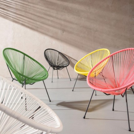 Outdoor Armchair Acapulco Mono black Kare Design