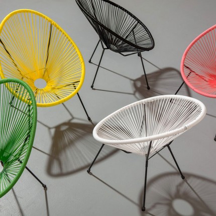 Tuinfauteuil Acapulco Mono wit Kare Design