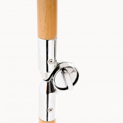 Parasol Temple stripes black and white Ø200cm Kare Design