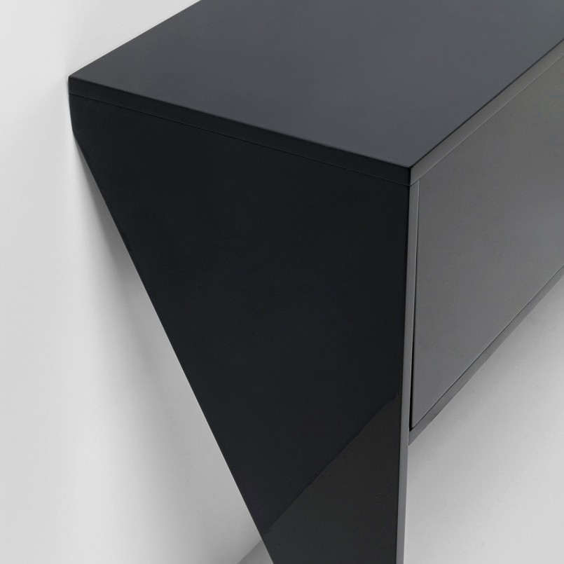 Console High Heel 200x38cm zwart Kare Design