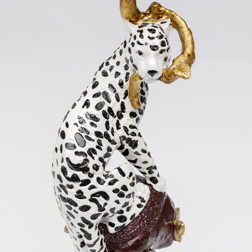 Candler Holder leopard 33cm Kare Design