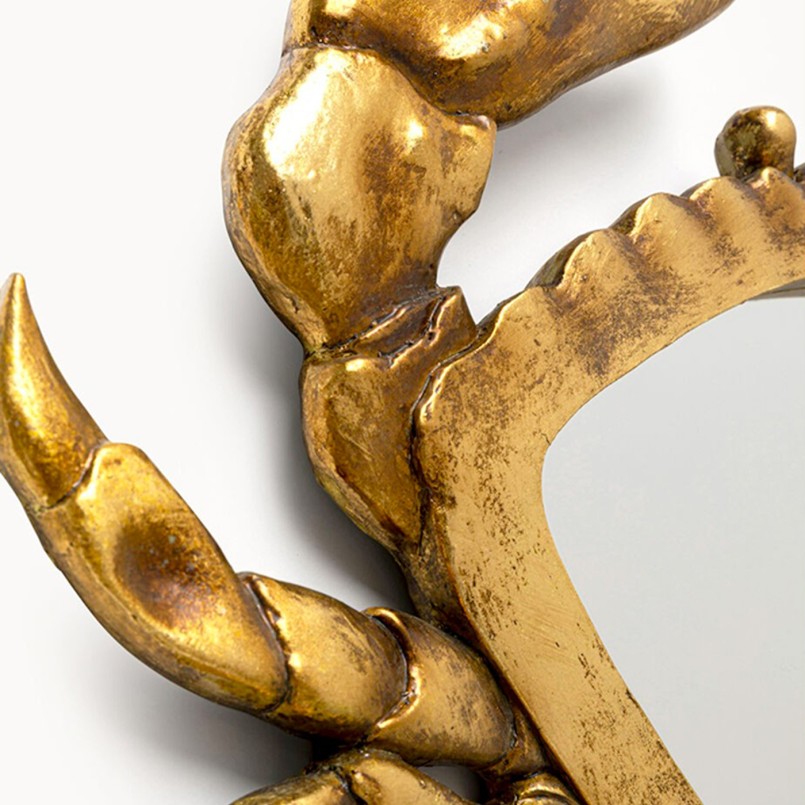 Wanddecoratie spiegel krab Kare Design