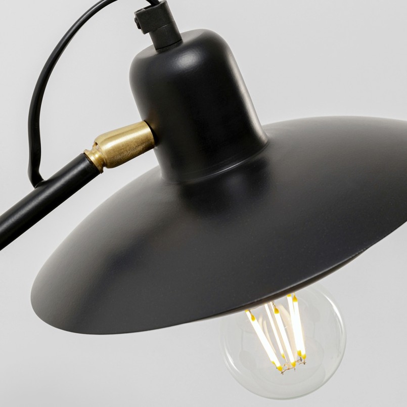 Zwarte industriële vloerlamp - Luidspreker - Kare Design