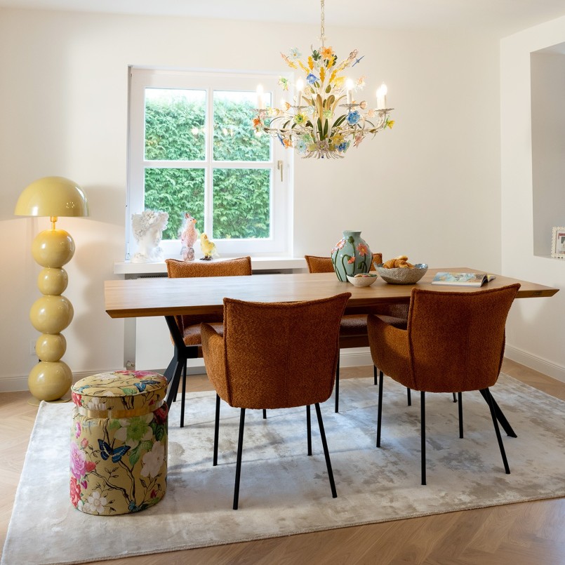 Vaas blauw bloemen Kare Design