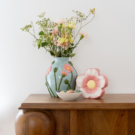 Vaas blauw bloemen Kare Design