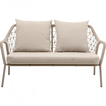 Outdoor Sofa Milos 2-Seater beige Kare Design