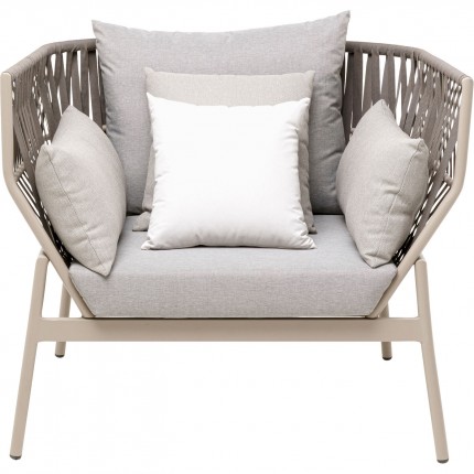 Outdoor Armchair Formenta grey Kare Design