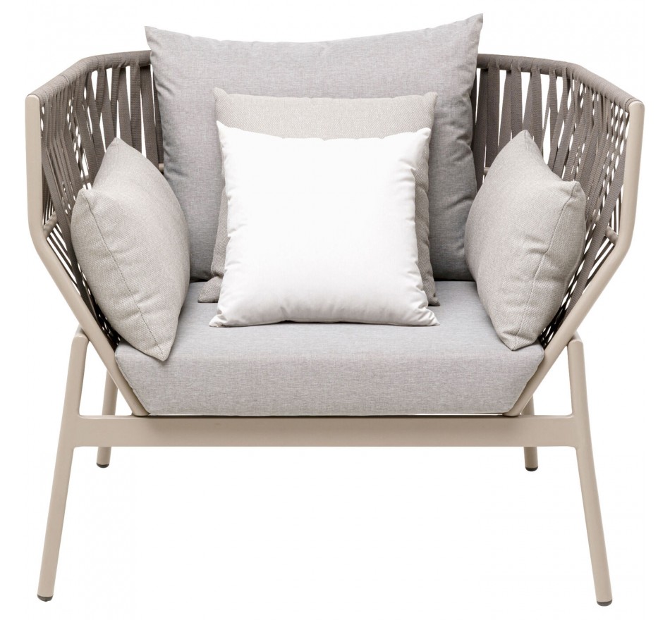 Outdoor Armchair Formenta grey Kare Design