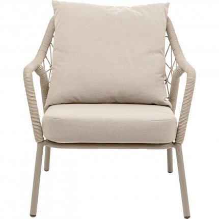 Outdoor Armchair Milos beige Kare Design