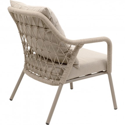 Tuinfauteuil Milos beige Kare Design