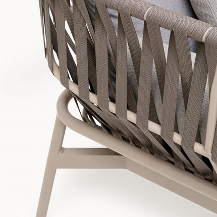 Outdoor Armchair Formenta grey Kare Design