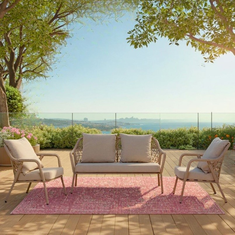 Tuinsofa Milos 2-Zits beige Kare Design