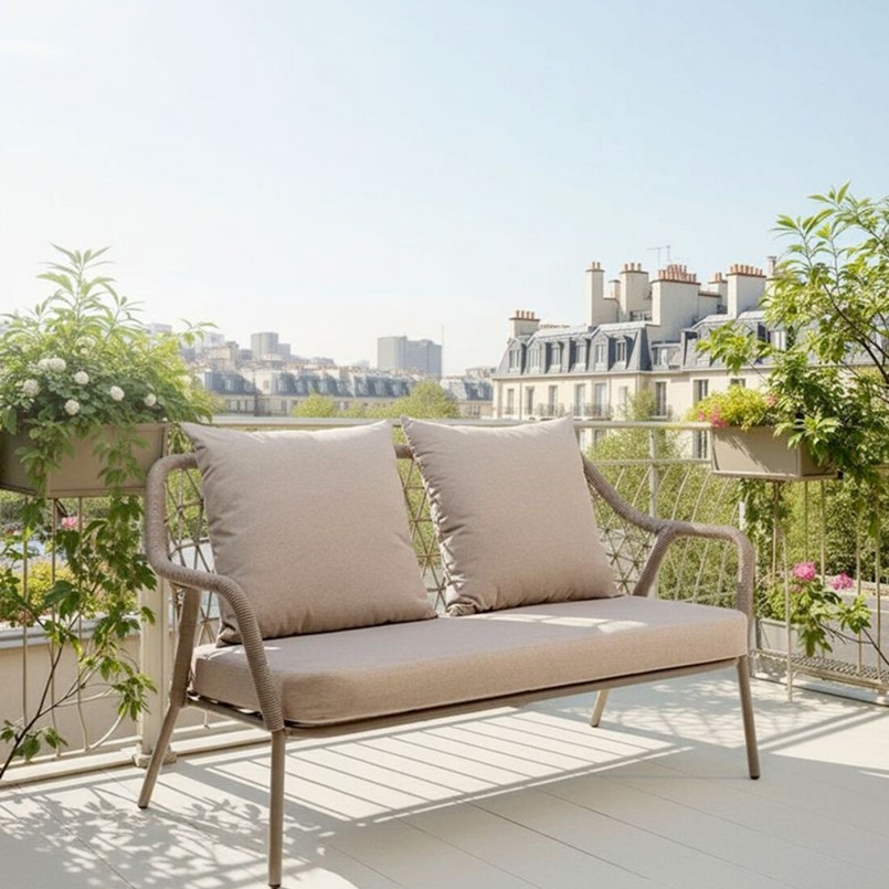 Tuinsofa Milos 2-Zits beige Kare Design